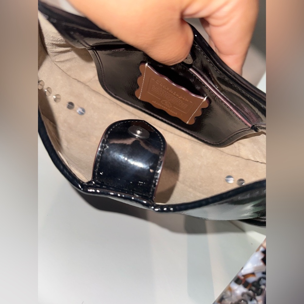 Coachtopia Crinkle Patent Coachtopia Leather With Spikes All Over Ergo - Picture 7 of 8